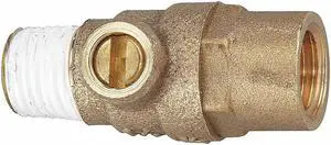 WATTS 1/8   LF-NPT-TC Test Cock,1/8 In,Use w/Backflow Prevent
