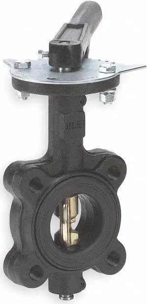 MILWAUKEE VALVE ML222B 2 Butterfly Valve,Lug,2 In,CI,Buna Liner