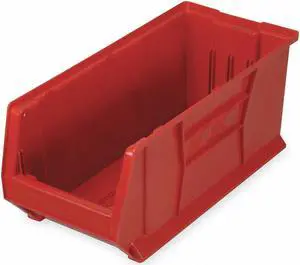 QUANTUM STORAGE SYSTEMS QUS973RD Storage Bin, Polypropylene/Polyethylene, Red,