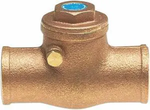 MILWAUKEE VALVE UP1509 1 1" Sweat Low Lead Bronze Spring Check Valve