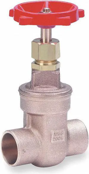 MILWAUKEE VALVE 115 1 1/4 Gate Valve,Class 125,1-1/4 In.,Solder