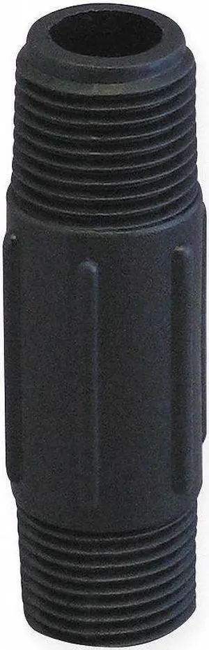 ZORO SELECT NIP100-4 1" MNPT x 4" TBE Polypropylene Pipe Nipple Sch 80