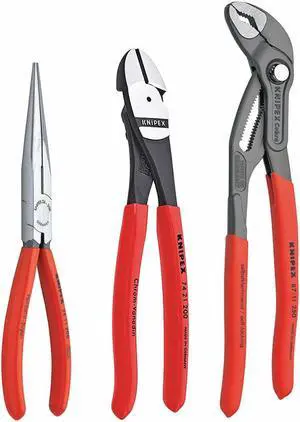 Knipex Plier Set,Dipped,3 Pcs  00 20 08 US2