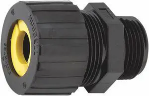 Liquid Tight Cord Connector,  0.38" to 0.50" Cord Dia. Range,  3/4" MNPT,  Nylon