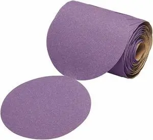 5" Coated Sanding Disc Roll, Non-Vacuum, 80 Grit, Coarse Grade, Ceramic, 1 EA