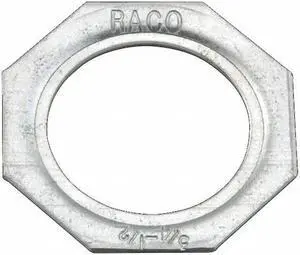 RACO 1370 Conduit Fitting Reducing Washer, 1-1/4 in x 1 in, Steel, Zinc Plated,