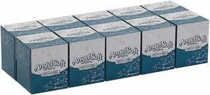 White Facial Tissue,  10 Pack, 96 Sheets/ Pack  GEORGIA-PACIFIC 4636014