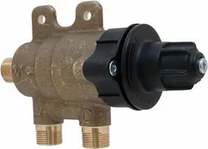 CHICAGO FAUCETS 131-ABNF Tempering Valve, 3/8 In Compression, Brass