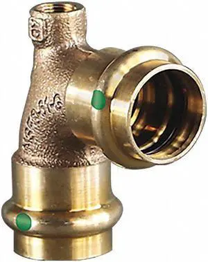 VIEGA 79635 Viega ProPress vent elbow, 1/2" x 1/2" x 1/8"