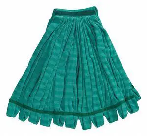 Rubbermaid Commercial Tube Mop Microfiber Green Medium 5-in Green Headband T85206GRE