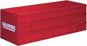 DURHAM MFG 005-17-S1157 Steel, Drawer Bin Cabinet, 11 3/4 in D x 11 in H x 33