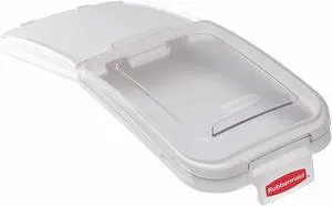 Rubbermaid 29" x 12-1/8" x 2" Polypropylene Storage Bin Lid, White FG9F7700CLR