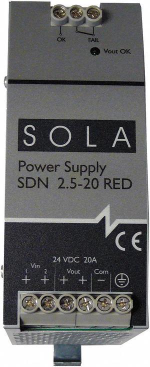 SOLAHD SDN 2.520RED Redundancy Module, 24V DC, 12/28V DC, 30W, 20A, DIN Rail