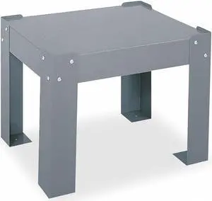 DURHAM MFG 304-95 Optional Base For Slide Rack,Gray