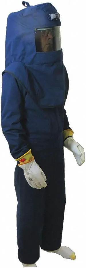 Oberon Company Arc Flash Suit Kit,Gray,3XL HAWA LNS4B-3XL