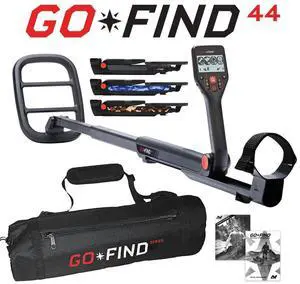 Minelab GO-FIND 44 Metal Detector with GO-FIND Black Carry Bag for Transport
