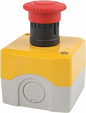Push Button Control Station, 1NO/2NC Contact Form, Number of Operators: 1
