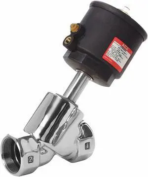 ASCO 8290A064 Angle Body Piston Valve,SS,NC,1-1/2 In