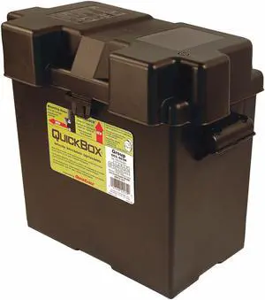 QUICKCABLE 120174-360-001 Battery Box,Black,13-1/2" L x 12-15/64"D