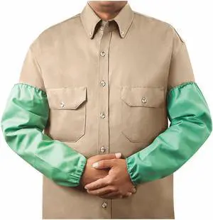 STEINER 1034-18EE-XW Flame-Resistant Sleeve, Cotton, 18 in Length, Green,