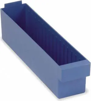 QUANTUM STORAGE SYSTEMS QED604BL Drawer Storage Bin, High Impact Polystyrene,