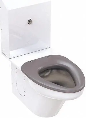 BESTCARE WH2142-2802-1.6 Ligature Resistant Toilet, 1.6 gpf, Not Applicable,