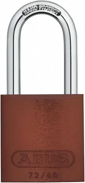 Abus Lockout Padlock,KD,Brown,1-1/2"H  72 HB/40-40 KD Brown
