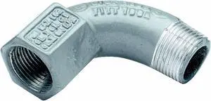 HUBBELL KILLARK BL-90-2WW IMC 90 Deg Elbow, 3/4 in, Threaded, Aluminum, Powder