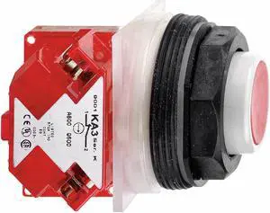 SCHNEIDER ELECTRIC 9001SKR3RH6 Extended Push Button Operator, 30 mm, 1NC, Red