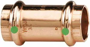 Viega ProPress 2915 Copper Coupling With Stop, 3/4"