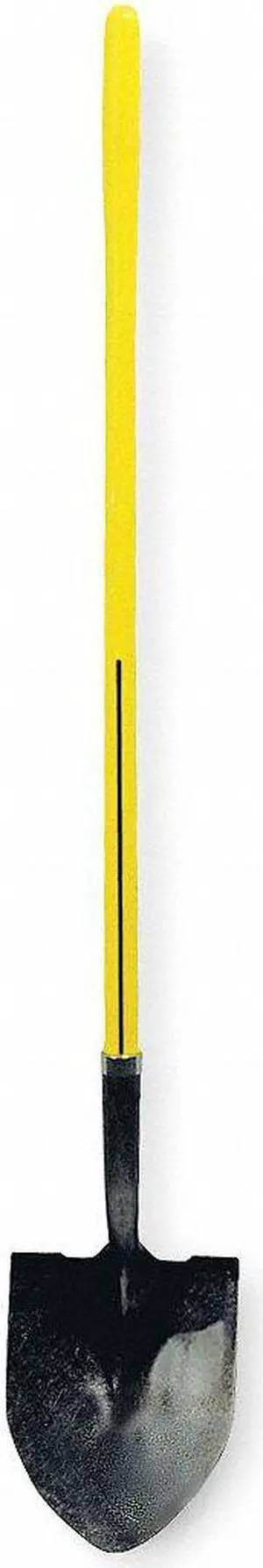 Nupla Round Point Shovel, 48 In.Handle, 16 ga. 16 ga. Gauge  72016