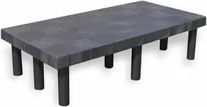 STRUCTURAL PLASTICS DT4824 Dunnage Rack,900 lb.,HDPE,48 W x 24 D