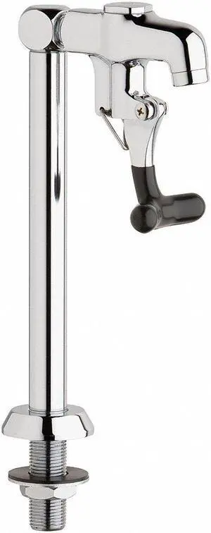 CHICAGO FAUCET 712-ABCP Glass Filler, Manual, Single Hole Only Mount, 1 Hole