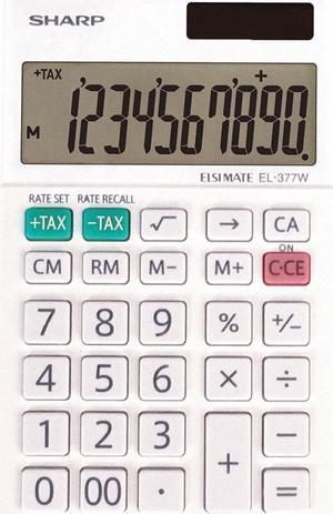 Sharp Pocket Calculator  Includes Batteries General Calculations EL-377WB