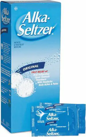 ALKA-SELTZER 43224 Pain Reliever,Tablet,PK72