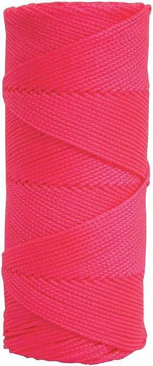 Kraft Tool Masons Line,500 ft,Braided Nylon,Pink  BC355