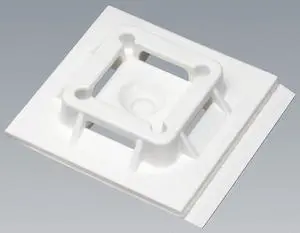 PANDUIT SGABM40-A-L Cable Tie Mounting Pad,4-Way,Naturl,PK50