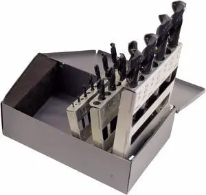 CHICAGO-LATROBE 69889 15PC 135 Degree Heavy-Duty Screw Machine Lngth Drill Set
