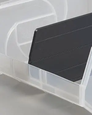 LEWISBINS DPB5-3 Divider Bin Divider, Black, 4-7/8in.x2-9/16in., PK6