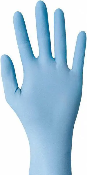 SHOWA BEST 7500PFXXL Disposable Gloves, Nitrile, Powder Free, Blue, 2XL, 100 PK