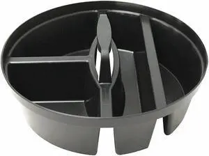 WESTWARD 38XX90 Accessory Tray, Plastic, Black, 4-1/4" Height