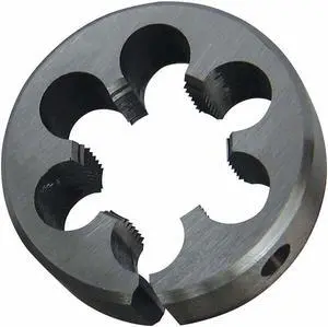 HSS Adj Thread Die, 1 In, M8, 1.25 Pitch