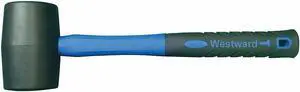 WESTWARD 22PN83 Mallet,Fiberglass/PVC,16 oz.,12-5/8 In L