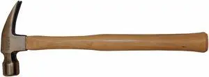 WESTWARD 6DWJ0 Rip-Claw Hammer,Hickory,Milled,20 Oz