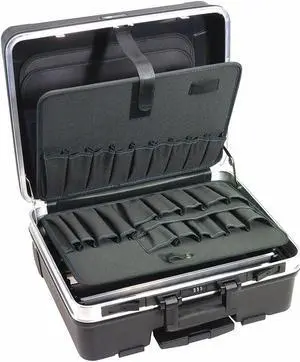 WESTWARD 45KK80 Tool Case with 38 compartments, Plastic, 20 1/4 in H x 17 3/8