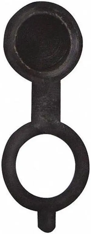 Westward Fitting Cap, 45 Deg., PP, 55/64" L, Blk, PK10 Black  Plastic  52NZ22