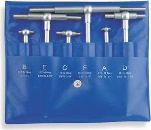 WESTWARD 4KU95 Telescoping Gage Set,6 Pc,5 In D