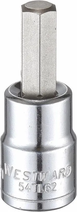 WESTWARD 54TL62 8mm Tip, 1-3/4" L Hex Socket Bit