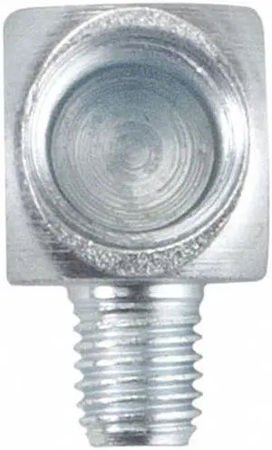 Westward Grease Elbow Adaptor, Stl, 27/32" L, PK5 Yellow  Steel  52PA01