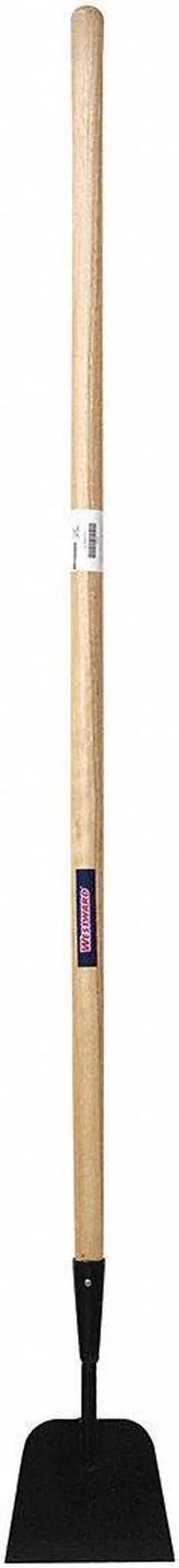 WESTWARD 39FY71 7" Steel Ice Scraper with 54" Wood Handle